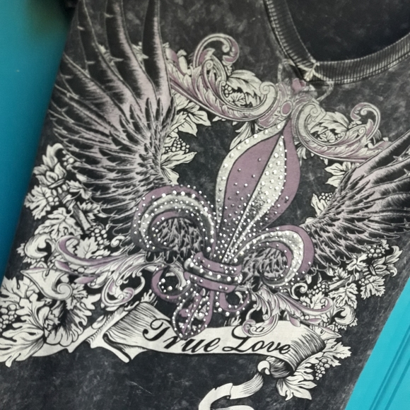 Grunge Biker Tshirt Metal Grommets Reverse Tie Die - Picture 14 of 17